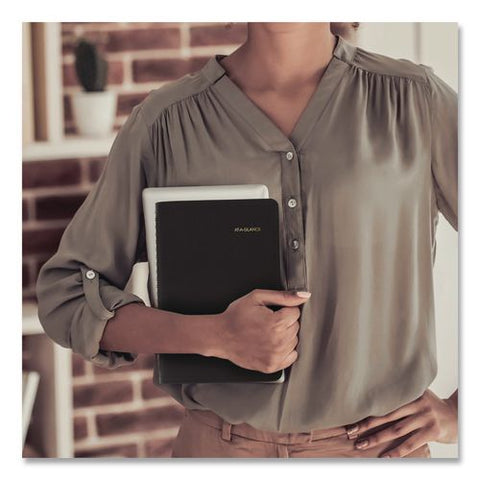 Academic Daily Planner, 8 X 5, Black Cover, 12-month: July 2026 To June 2027