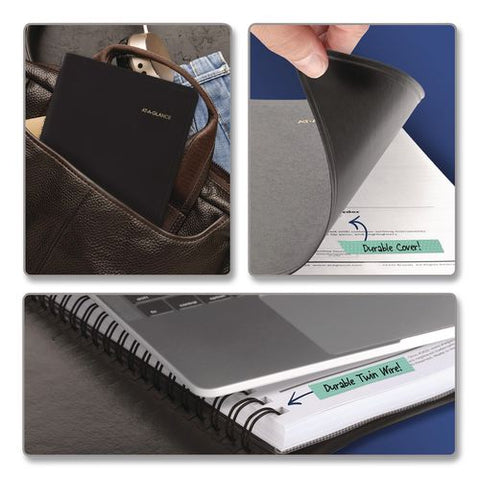 Academic Daily Planner, 8 X 5, Black Cover, 12-month: July 2026 To June 2027