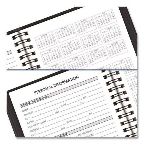 Academic Daily Planner, 8 X 5, Black Cover, 12-month: July 2026 To June 2027