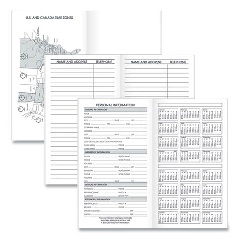 Pocket Size Monthly Planner Refill, 6 X 3.5, White Sheets, 12-month (jan To Dec): 2025