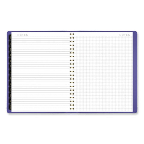 Contemporary Weekly/monthly Planner, 11.38 X 9, Purple Cover, 12-month (jan To Dec): 2025