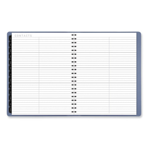 Contemporary Weekly/monthly Planner, 11.38 X 9, Slate Blue Cover, 12-month (jan To Dec): 2025