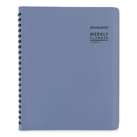 Contemporary Weekly/monthly Planner, 11.38 X 9, Slate Blue Cover, 12-month (jan To Dec): 2025