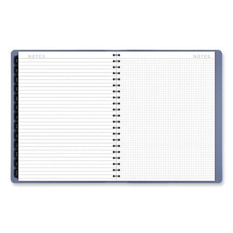 Contemporary Weekly/monthly Planner, 11.38 X 9, Slate Blue Cover, 12-month (jan To Dec): 2025