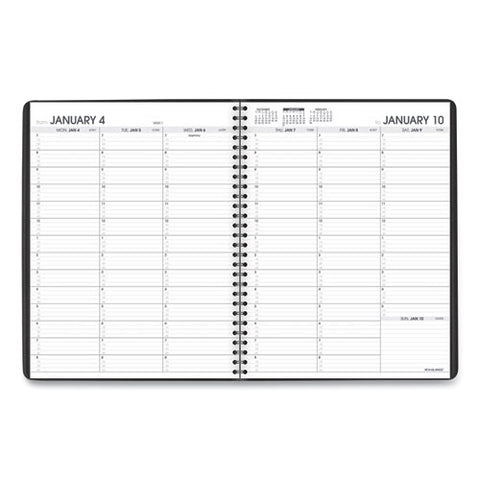 Weekly Appointment Book, 11 X 8.25, Black Cover, 13-month: Jan 2025 To Jan 2026