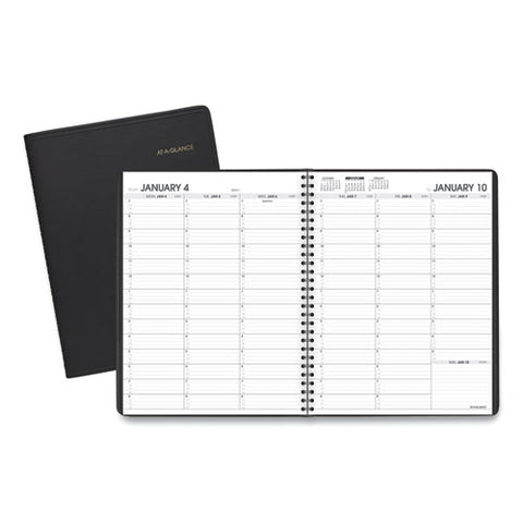 Weekly Appointment Book, 11 X 8.25, Black Cover, 13-month: Jan 2025 To Jan 2026