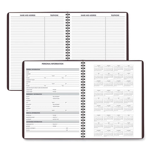 Weekly Appointment Book, 11 X 8.25, Winestone Cover, 13-month: Jan 2025 To Jan 2026