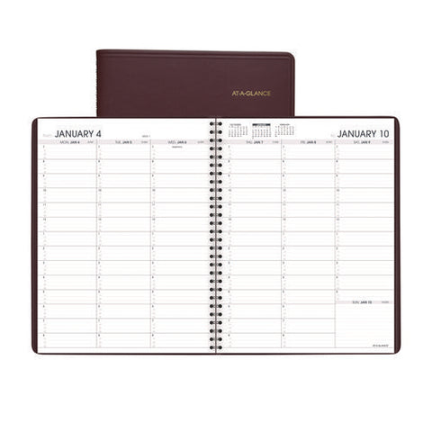 Weekly Appointment Book, 11 X 8.25, Winestone Cover, 13-month: Jan 2025 To Jan 2026