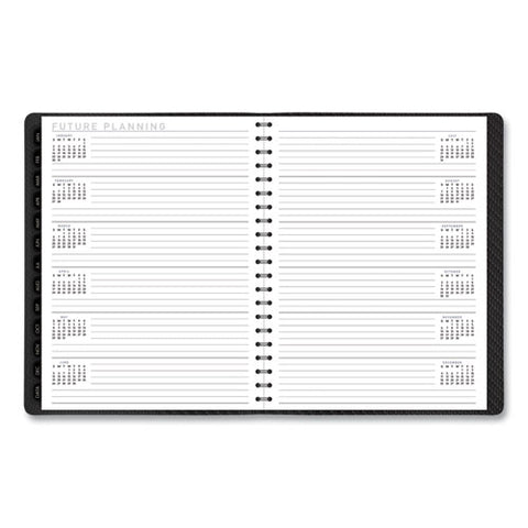 Contemporary Weekly/monthly Planner, Vertical-column Format, 11 X 8.25, Graphite Cover, 12-month (jan To Dec): 2025