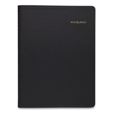 Weekly Appointment Book, 11 X 8.25, Black Cover, 14-month (july To Aug): 2024 To 2025