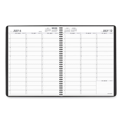 Weekly Appointment Book, 11 X 8.25, Black Cover, 14-month (july To Aug): 2024 To 2025