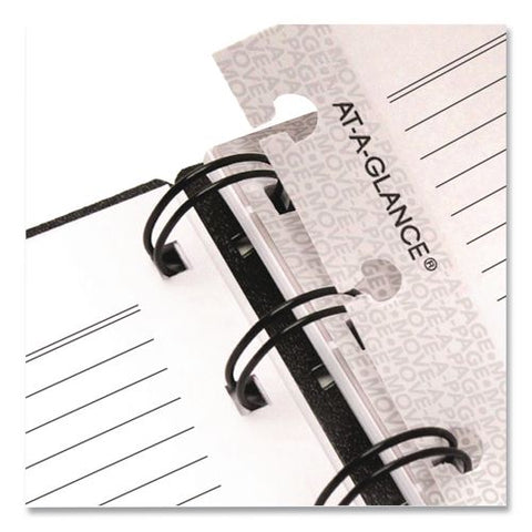 Move-a-page Weekly/monthly Appointment Book, 11 X 9, Black Cover, 12-month (july To June): 2026 To 2027