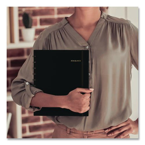 Move-a-page Weekly/monthly Appointment Book, 11 X 9, Black Cover, 12-month (july To June): 2026 To 2027