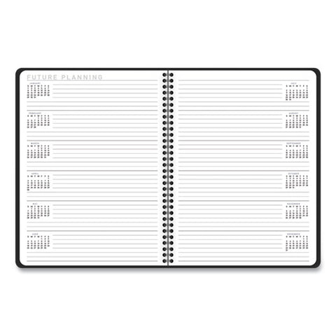 Contemporary Lite Weekly/monthly Planner, 11 X 8.25, Black Simulated Leather Cover, 12-month (jan To Dec): 2025