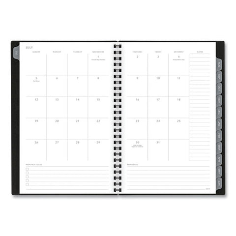 Elevation Academic Weekly/monthly Planner, 8.5 X 5.5, Black Cover, 12-month (july To June): 2024 To 2025