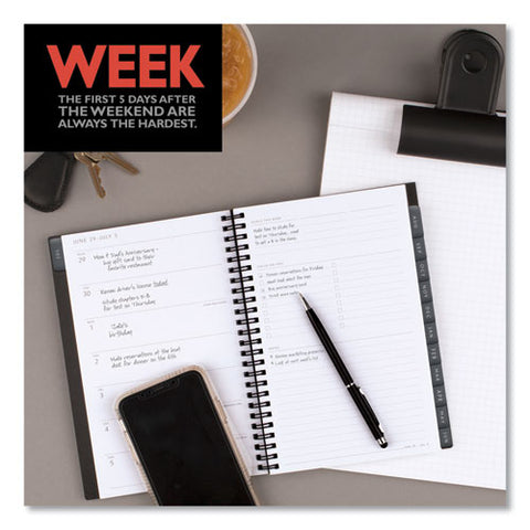 Elevation Academic Weekly/monthly Planner, 8.5 X 5.5, Black Cover, 12-month (july To June): 2024 To 2025