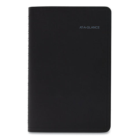 Quicknotes Weekly Block Format Appointment Book, 8.5 X 5.5, Black Cover, 12-month (jan To Dec): 2025