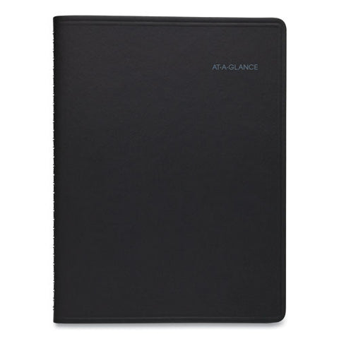 Quicknotes Weekly Vertical-column Format Appointment Book, 11 X 8.25, Black Cover, 12-month (jan To Dec): 2025