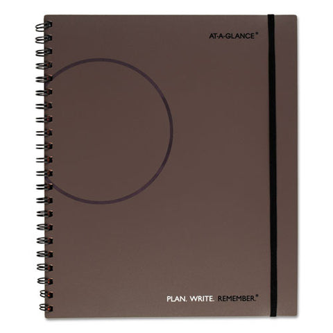 Plan. Write. Remember. Planning Notebook Two Days Per Page , 11 X 8.38, Gray Cover, Undated