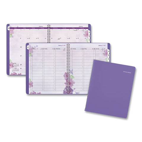 Beautiful Day Weekly/monthly Planner, Vertical-column Format, 11 X 8.5, Purple Cover, 13-month: Jan 2025 To Jan 2026