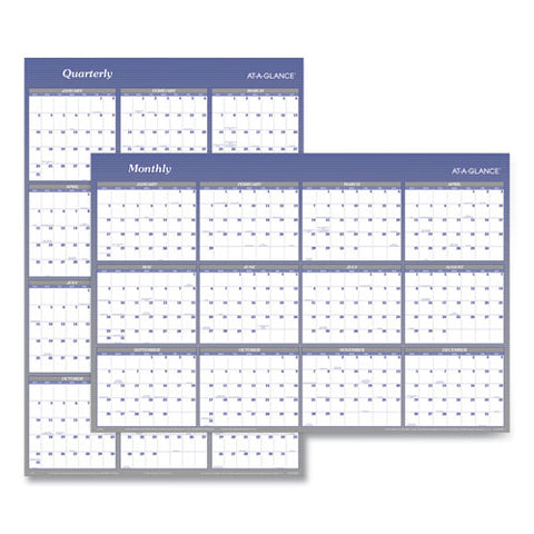 Vertical/horizontal Erasable Quarterly/monthly Wall Planner, 32 X 48, 12-month (jan To Dec): 2025