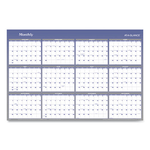 Vertical/horizontal Erasable Quarterly/monthly Wall Planner, 32 X 48, 12-month (jan To Dec): 2025