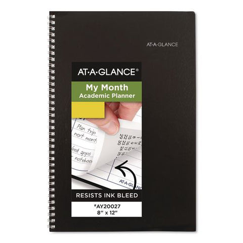 Dayminder Academic Monthly Planner, 12 X 8, Black Cover, 14-month: July 2026 To Aug 2027