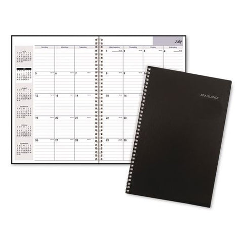 Dayminder Academic Monthly Planner, 12 X 8, Black Cover, 14-month: July 2026 To Aug 2027