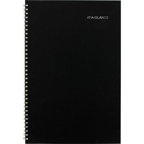 Dayminder Monthly Planner, Academic Year, Ruled Blocks, 12 X 8, Black Cover, 14-month (july To Aug): 2024 To 2025