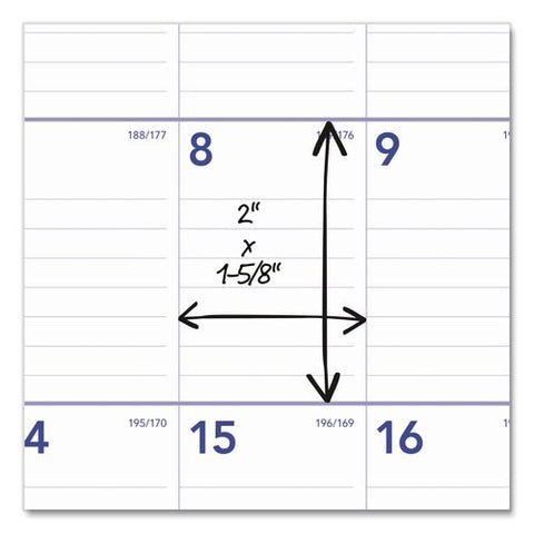 Academic Monthly Wall Calendar, 15 X 12, White/purple/red Sheets, 12-month (july To June): 2026 To 2027