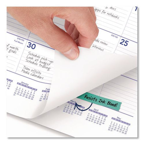 Academic Monthly Wall Calendar, 15 X 12, White/purple/red Sheets, 12-month (july To June): 2026 To 2027