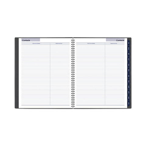 Dayminder Academic Monthly Desktop Planner, Twin-wire Binding, 11 X 8.5, Charcoal Cover, 12-month (july To June): 2024-2025