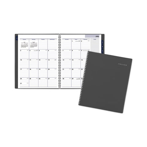 Dayminder Academic Monthly Desktop Planner, Twin-wire Binding, 11 X 8.5, Charcoal Cover, 12-month (july To June): 2024-2025