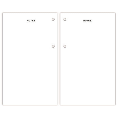 Two-color Desk Calendar Refill, 3.5 X 6, White Sheets, 12-month (jan To Dec): 2025