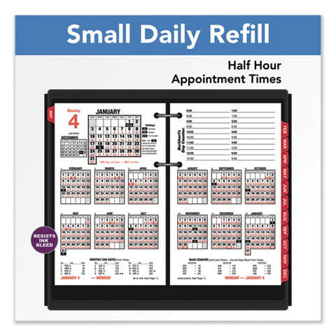 Burkhart's Day Counter Desk Calendar Refill, 4.5 X 7.38, White Sheets, 12-month (jan To Dec): 2025