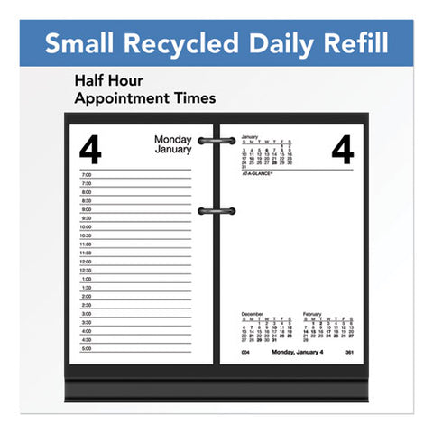 Desk Calendar Recycled Refill, 3.5 X 6, White Sheets, 12-month (jan To Dec): 2025