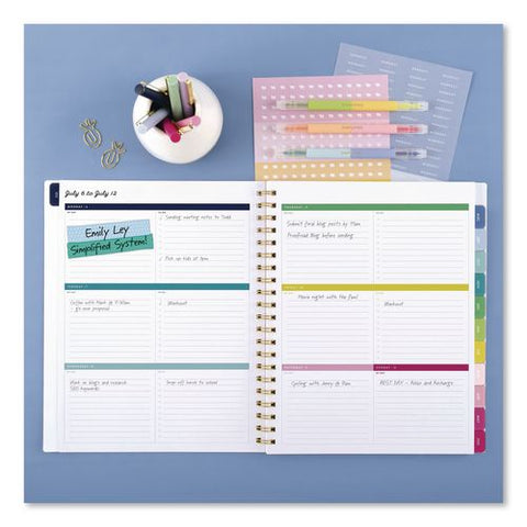 The Simplified Planner By Emily Ley Academic Weekly/monthly Planner, 11 X 8.5, Happy Stripe, 12-month (july-june): 2026-2027