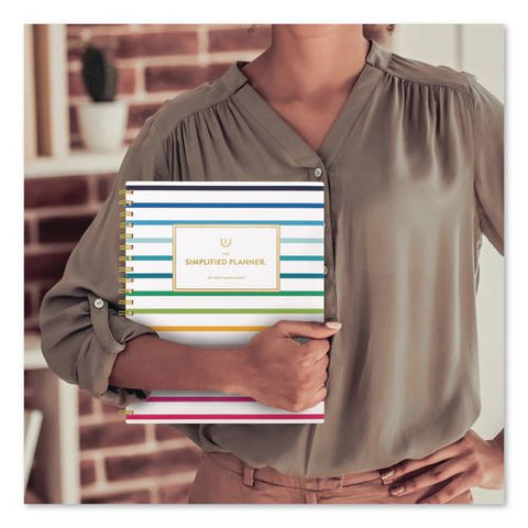 The Simplified Planner By Emily Ley Academic Weekly/monthly Planner, 11 X 8.5, Happy Stripe, 12-month (july-june): 2026-2027