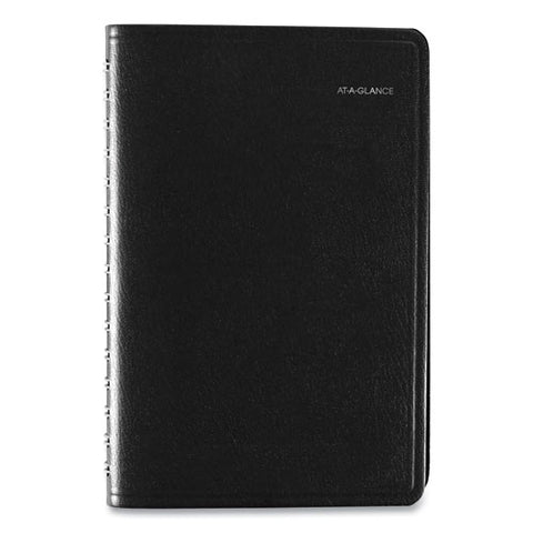 Dayminder Daily Appointment Book, 8.5 X 5.5, Black Cover, 12-month (jan To Dec): 2025