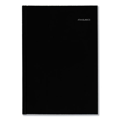 Dayminder Hard-cover Monthly Planner, Ruled Blocks, 11.75 X 8, Black Cover, 14-month: Dec 2024 To Jan 2026