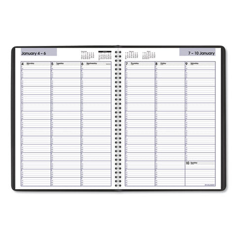 Dayminder Weekly Appointment Book, Vertical-column Format, 11 X 8, Black Cover, 12-month (jan To Dec): 2025