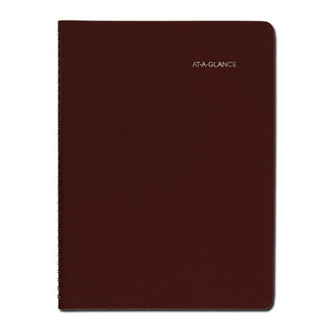 Dayminder Weekly Appointment Book, Vertical-column Format, 11 X 8, Burgundy Cover, 12-month (jan To Dec): 2025