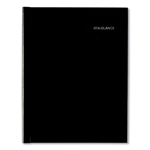 Dayminder Hardcover Weekly Vertical-column Format Appointment Book, 11 X 8, Black Cover, 12-month (jan To Dec): 2025