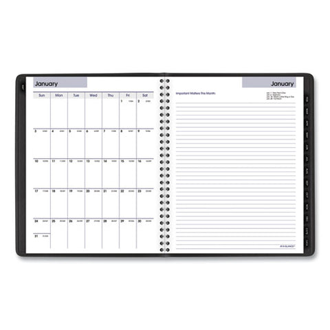 Dayminder Executive Weekly/monthly Refillable Planner, 8.75 X 7, Black Cover, 12-month (jan To Dec): 2025