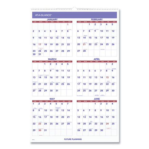 Monthly Wall Calendar With Ruled Daily Blocks, 20 X 30, White Sheets, 12-month (jan To Dec): 2025