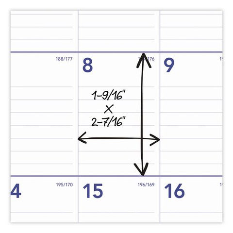 Academic Monthly Wall Calendar, 12 X 17, White/purple/red Sheets, 12-month (july To June): 2026 To 2027