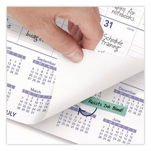 Academic Monthly Wall Calendar, 12 X 17, White/purple/red Sheets, 12-month (july To June): 2026 To 2027