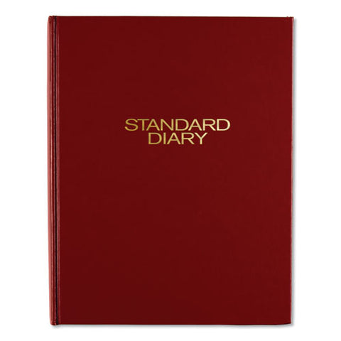 Standard Diary Daily Diary, 2025 Edition, Medium/college Rule, Red Cover, (200) 9.5 X 7.5 Sheets