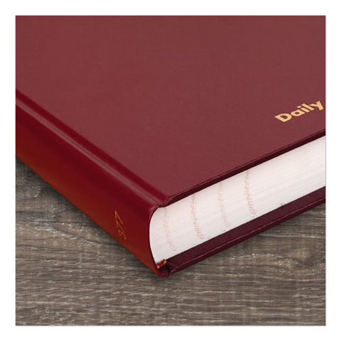 Standard Diary Daily Journal, 2025 Edition, Wide/legal Rule, Red Cover, (210) 12 X 7.75 Sheets