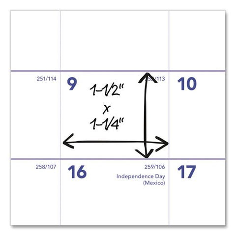 Academic Monthly Desk/wall Calendar, 11 X 8, White/purple/red Sheets, 12-month (july To June): 2026 To 2027